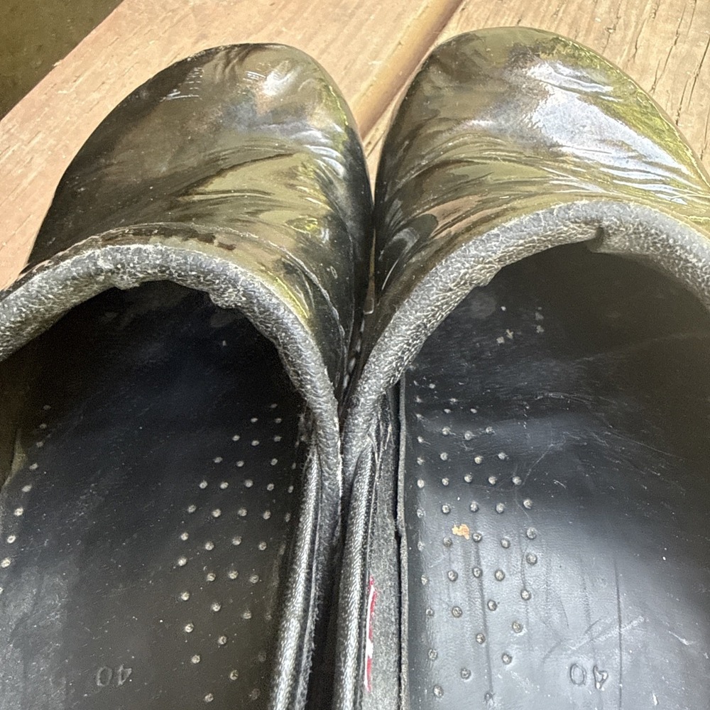 Sanita The Original Danish Clogs Work Nurse Women's Black Patent Size 40 - Picture 7 of 10